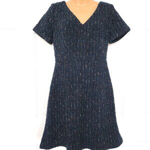 CLUB MONACO ANDREAH TWEED BOUCLE TRUMPET DRESS SIZE 4